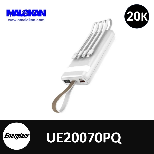  پاوربانک 20000mAh انرجایزر مدل(مشکی) UE20070PQ