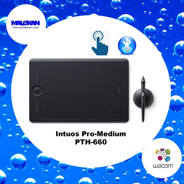 اینتوس پرو وکام مدیوم(+یکسال گارانتی رسمی)-Wacom Intuos Pro Medium PTH-660 EN