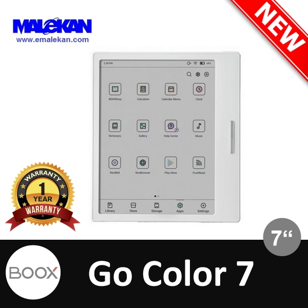 کتابخوان بوکس مدل گو کالر7(سفید)(+یکسال گارانتی رسمی)- Boox Go color 