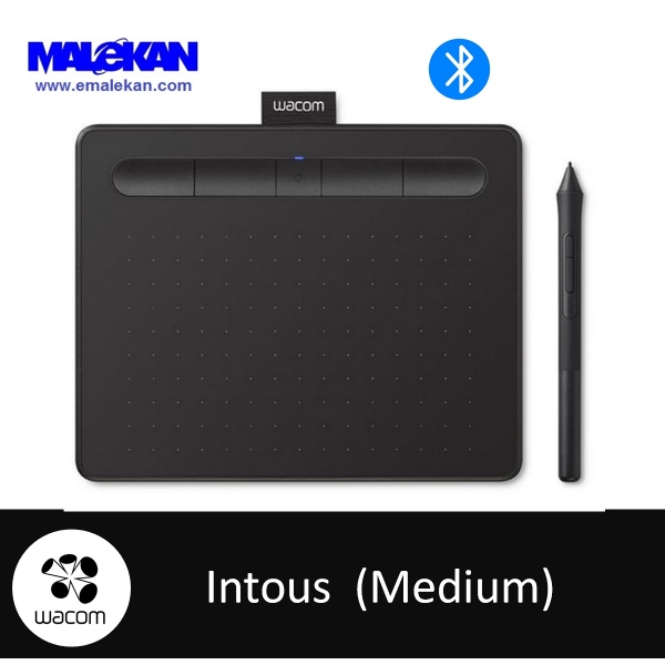 اینتوس مدیوم+بلوتوث رنگ مشکی-Wacom Intuos Medium CTL-6100WL 